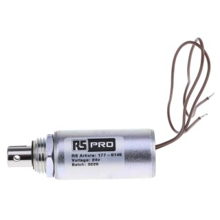 RS PRO Linear Solenoid Pull Action 24V 100W 50.8mm Length 177-0145