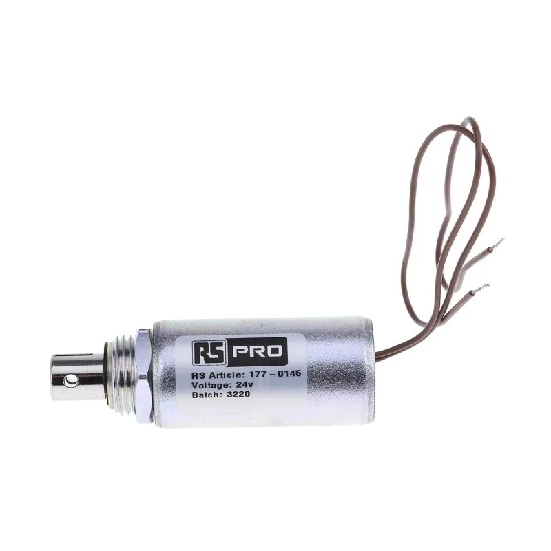 RS PRO Linear Solenoid Pull Action 24V 100W 50.8mm Length 177-0145