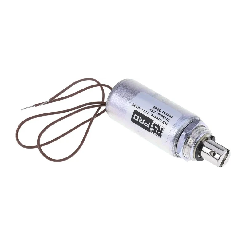 RS PRO Linear Solenoid Pull Action 24V 100W 50.8mm Length 177-0145