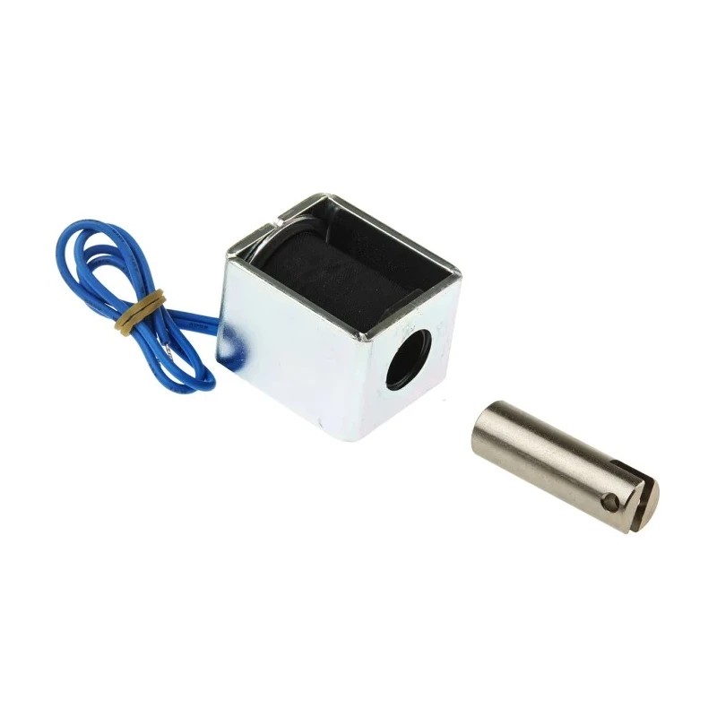 RS PRO Pull Action DC D-Frame Linear Solenoid 12 V 44 mm Length 38 mm Depth 32 mm Width 26 mm Stroke 177-0128