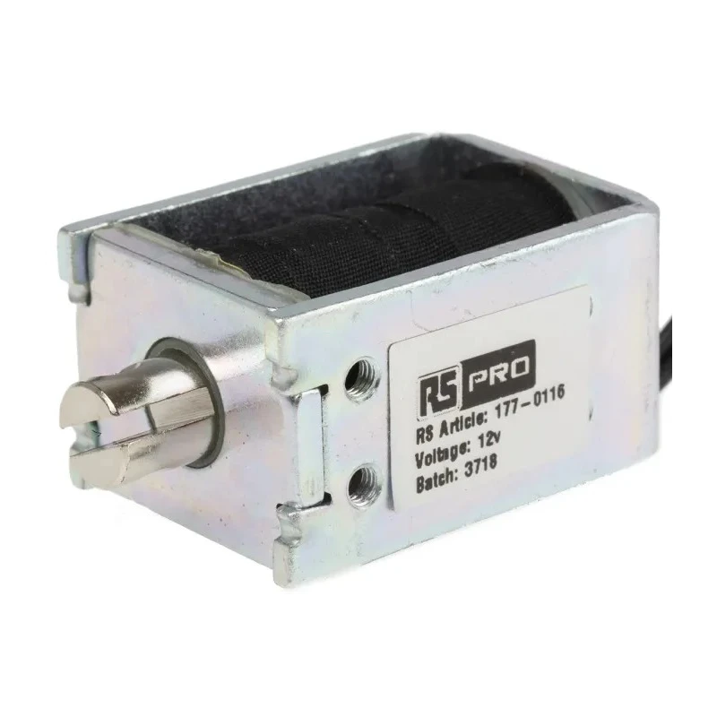 RS PRO Pull Action DC D-Frame Linear Solenoid 37 mm Length 20.3 mm Width 26 mm Depth 12V 65g 177-0116