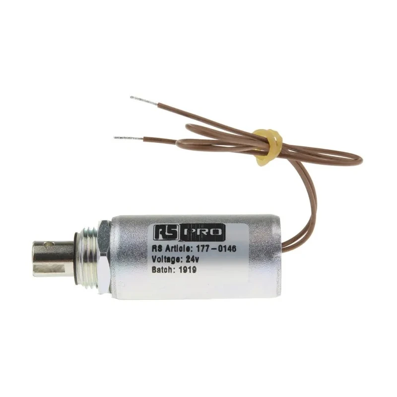 RS PRO Pull Action Linear Solenoid 50.8 mm 24V 100W Tubular Pull-Action 177-0146