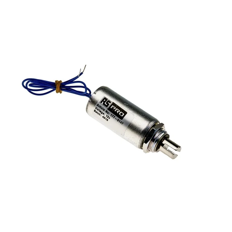RS PRO Pull Action Tubular Linear Solenoid 50.8 mm Length 100W DC 12V 177-0147