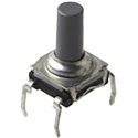 C & K IP60 Tactile Switch Top Actuated, 9.9 mm Actuator Length, SPST 50mA 32 V dc Through Hole 