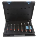 Volkel Plug Thread Plug Gauge Set with 1.75 mm Pitch Diameter, Metric, Tapered, Double Ended, DIN ISO 1502 Standard 16026