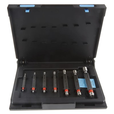 Volkel Plug Thread Plug Gauge Set with 1.75 mm Pitch Diameter, Metric, Tapered, Double Ended, DIN ISO 1502 Standard 16026