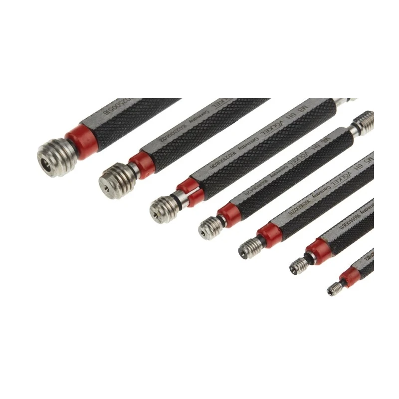 Volkel Plug Thread Plug Gauge Set with 1.75 mm Pitch Diameter, Metric, Tapered, Double Ended, DIN ISO 1502 Standard 16026