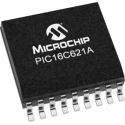 Microchip 8 bit PIC16C Microcontroller 40 MHz 1.75kB FLASH 18-Pin PDIP PIC16C621A-04I/P