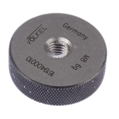 Volkel M8 x 1.25 Tapered Ring Ring Gauge, 1.25 mm Pitch Diameter 16194