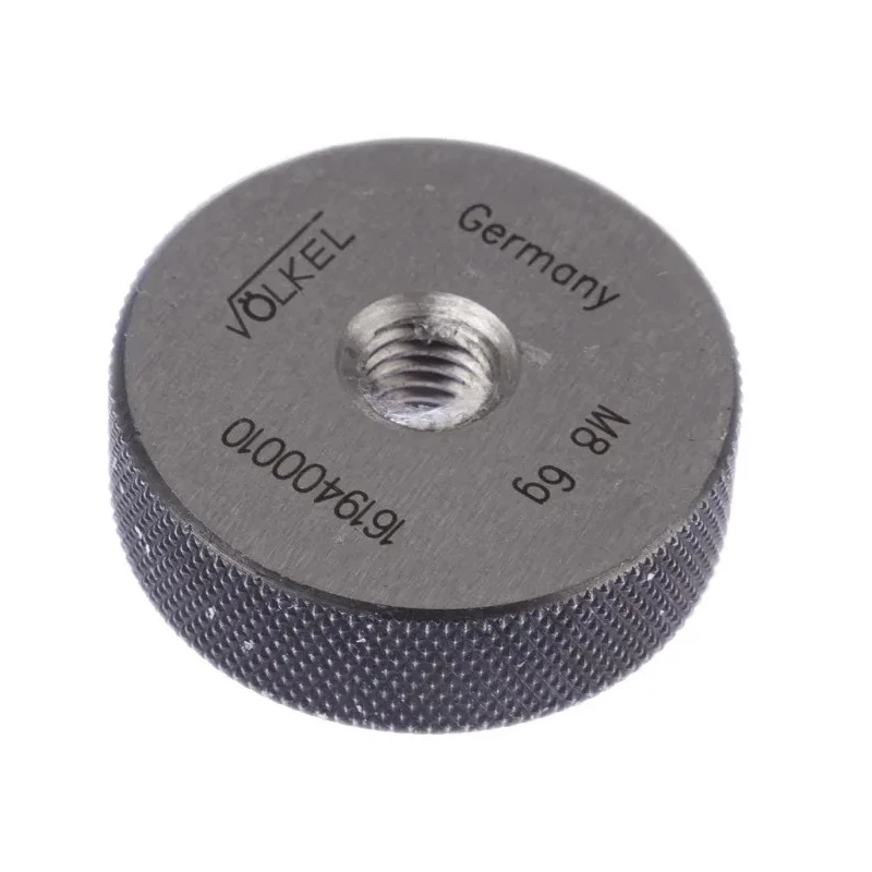 Volkel M8 x 1.25 Tapered Ring Ring Gauge, 1.25 mm Pitch Diameter 16194