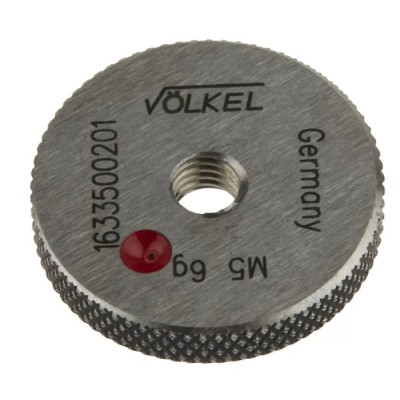 Volkel M5 x 0.8 Double Ended Tapered Ring Gauge with 0.8 mm Pitch Diameter 6g Tolerance 16335