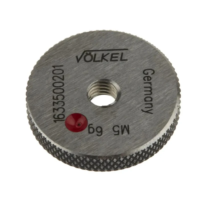 Volkel M5 x 0.8 Double Ended Tapered Ring Gauge with 0.8 mm Pitch Diameter 6g Tolerance 16335