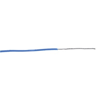 Alpha Wire Hook Up Wire TEFLON Series Blue Jacket Silver Plated Copper 30 AWG 7/0.10 mm 30 m 600V 200°C 5851 BL005