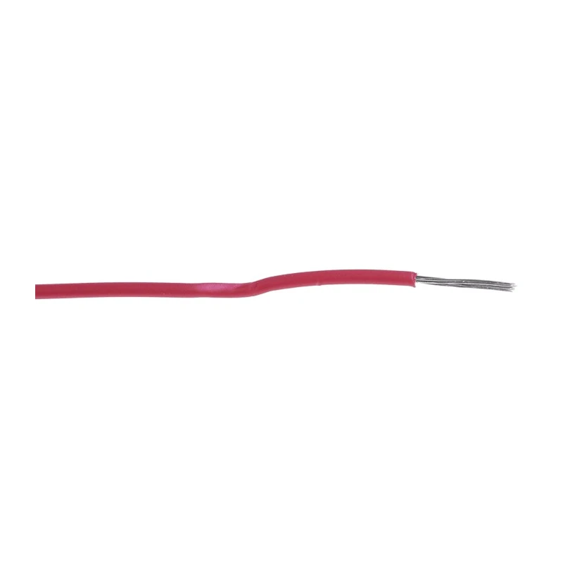 Alpha Wire Hookup Wire TEFLON Series Red, 30 AWG, 7x0.10 mm Core Strands, 30 m, Silver Plated Copper, 600V 5851 RD005