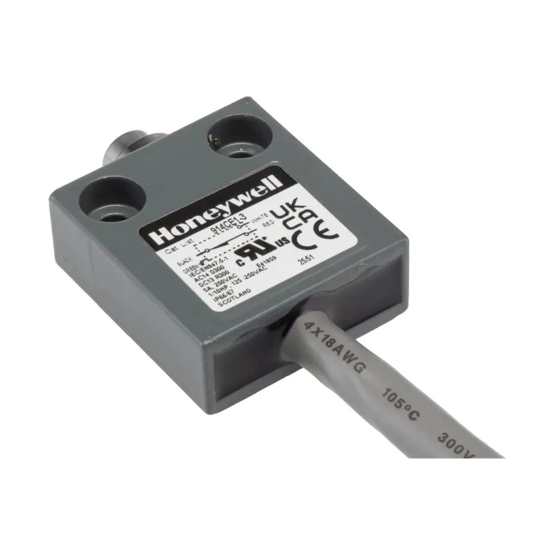 Honeywell Technologies 914CE Series Plunger Limit Switch, SPDT, IP66, IP67, IP68, Die Cast Zinc Housing, 250V ac 914CE1-3