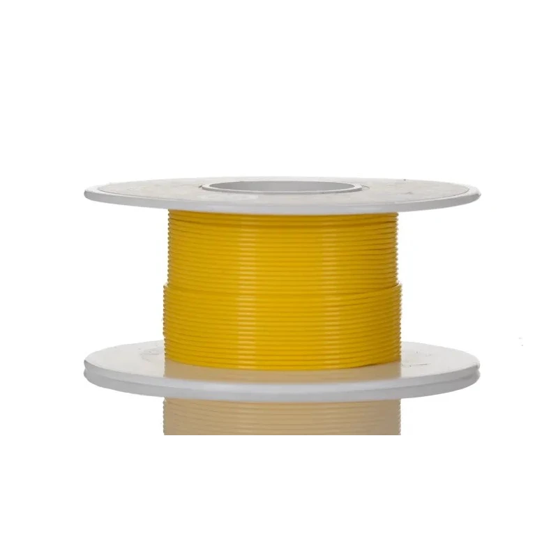 Alpha Wire Yellow PTFE Hookup Wire TEFLON Series 28 AWG, 7 x 0.13 mm Core Strands, 30 Meters, 600V, Flame 5852 YL005