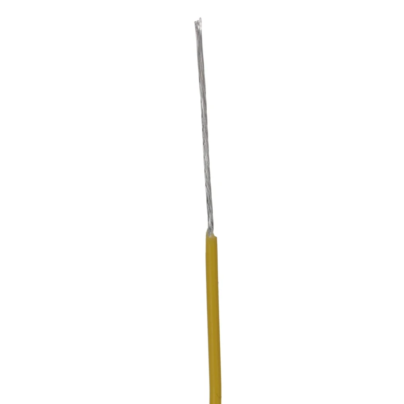 Alpha Wire Yellow PTFE Hookup Wire TEFLON Series 28 AWG, 7 x 0.13 mm Core Strands, 30 Meters, 600V, Flame 5852 YL005