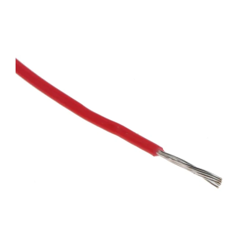 Alpha Wire Hookup Wire TEFLON Series Red 26 AWG 7/0.16 mm Core Strands 30 m 600V 200°C 5853 RD005