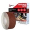 Robustt Anti Skid/AntiSlip 5mtr x 50mm Brown Fall Resistant With PET Material And Solvent Acrylic Adhesive Tape (Pack Of 1)