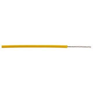Alpha Wire Hook Up Wire TEFLON Series Yellow 24 AWG 7/0.20 mm Core Strands 30 m 600 V 200°C 5854/7 YL005