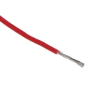 Alpha Wire Hook Up Wire TEFLON Series Red, 22 AWG, 7/0.25 mm Core Strands, 30 m Length, Silver Plated Copper 5855/7 RD005