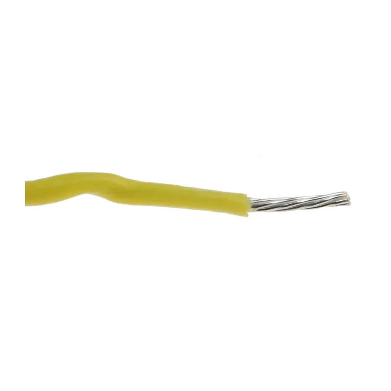 Alpha Wire Hookup Wire TEFLON Series Yellow Hook Up Wire 22 AWG, 7/0.25 mm Core Strands, 30 m Length, 600V 5855/7 YL005