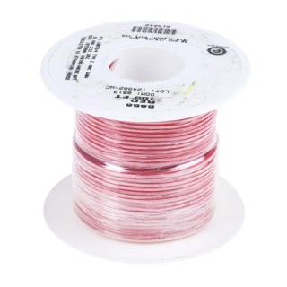 Alpha Wire Hook Up Wire TEFLON Series Red, 20 AWG, 19 x 0.20 mm Strands, 0.20 mm Core, 30 m Length, 600 V, Silver 5856 RD005