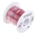 Alpha Wire Hook Up Wire TEFLON Series Red, 20 AWG, 19 x 0.20 mm Strands, 0.20 mm Core, 30 m Length, 600 V, Silver 5856 RD005