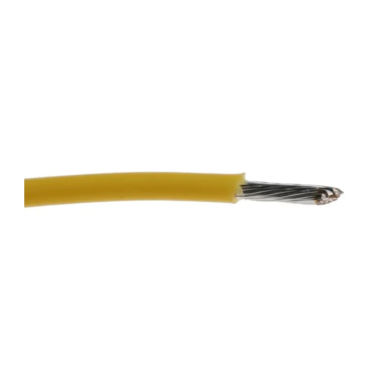 Alpha Wire Hook Up Wire TEFLON Series Yellow 20 AWG 19x0.20mm Core Strands 30m 600V 200°C 5856 YL005