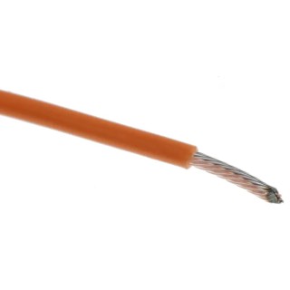 Alpha Wire Hook Up Wire TEFLON Series Orange 20 AWG 19x0.20mm Core Strands 30m 600V 200°C 5856 OR005