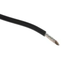 Alpha Wire Hook Up Wire TEFLON Series Black 18 AWG 19/0.25 mm Core Strands 30 m 600V 200°C 5857 BK005