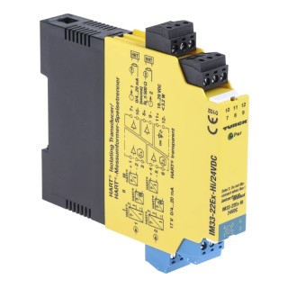 Turck 2 Channel Galvanic Barrier with Hart Communication 24V DC, IECEx/ATEX Certified IM33-22EX-HI/24VDC