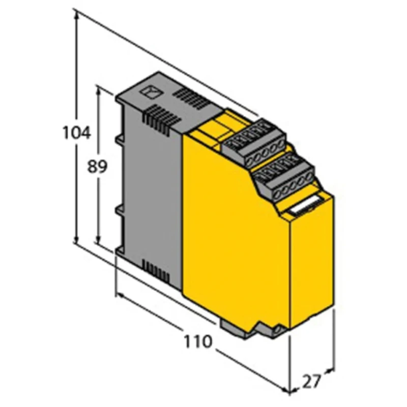 Turck Galvanic Barrier, IECEx, ATEX Certified, 1 Channel, DIN Rail Mount IM34-14EX-CDRI
