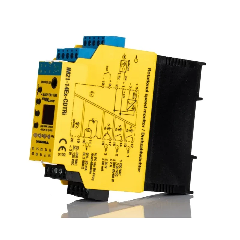 Turck Galvanic Barrier IECEx/ATEX with 1 Channel, DIN Rail Mount, 125 V DC/20 V DC Supply Voltage IM21-14EX-CDTRI