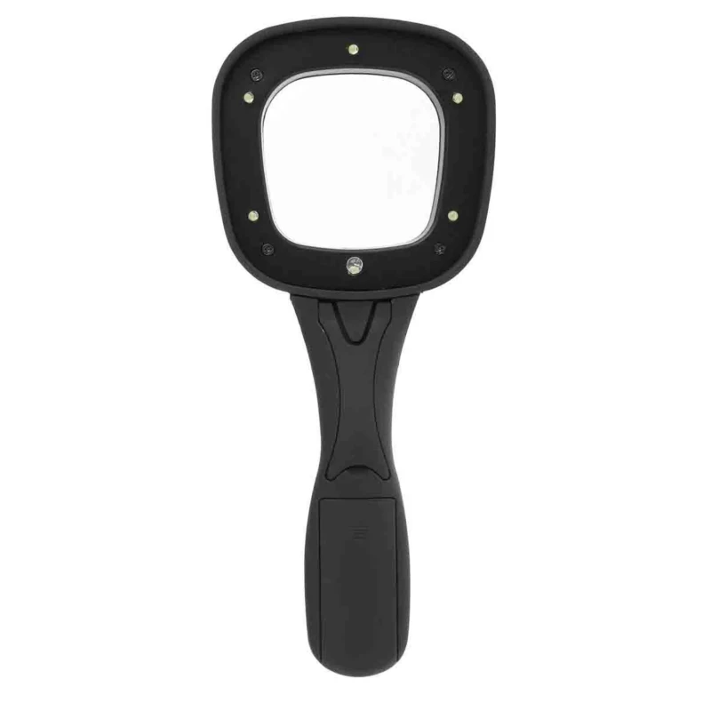 RS PRO Illuminated Magnifying Glass with Light 4x Magnification, LED Handheld Magnifier with Stand 808-7068