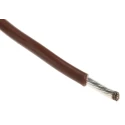 Alpha Wire Hook Up Wire TEFLON Series Brown, 16 AWG, 19 x 0.29 mm Strands, Silver Plated Copper Conductor, 600V 5858 BR005
