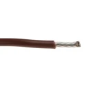 Alpha Wire Hook Up Wire TEFLON Series Brown, 16 AWG, 19 x 0.29 mm Strands, Silver Plated Copper Conductor, 600V 5858 BR005