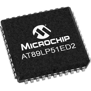 Microchip 8 bit 8051 AT89LP Microcontroller 20 MHz 64kB FLASH 44-Pin PLCC AT89LP51ED2-20JU