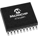 Microchip 8 bit AVR Microcontroller 20 MHz 8kB FLASH 20-Pin SOIC ATTINY861-20SU