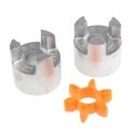KTR Flexible Coupling Flector 41 mm Torque Rating 10Nm, Misalignment Angular 1.1°, Axial -0.5 to 1.2 mm ROTEX19-Complete-KTR