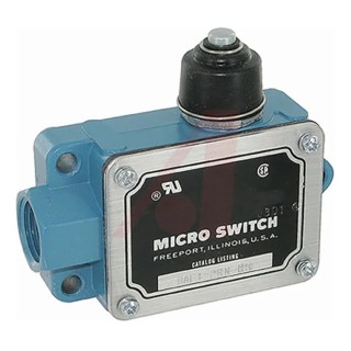 Honeywell Technologies BAF Series Plunger Limit Switch, SPDT, IP3 IP4, Die Cast Aluminium Housing, 480V AC, 20A BAF1-2RN-RH