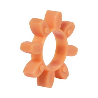 KTR Flexible Coupling Flector Thermoplastic Polyurethane Orange Misalignment Angular 0.9°, Axial -0.7 ROTEX28-92SHEL-KTR