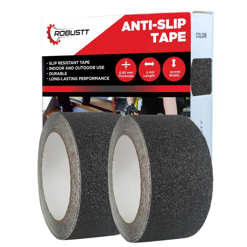 Buy Robustt Anti Skid/AntiSlip 10mx50mm Black Adhesive Tape