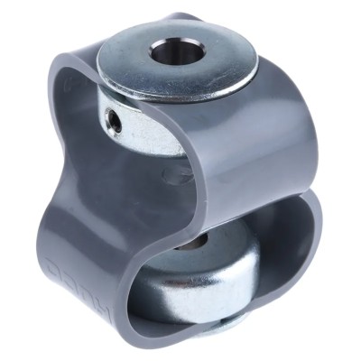 Huco 48 mm Diameter Coupler, 48 mm Length, 8 mm Bore A, 8 mm Bore B Flex-P Series 047.20.2828.RS