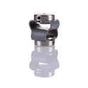 Huco 27 mm Diameter Steel Flexible Coupler, 27 mm Length, 3 mm Bore A & B, Set Screw Style, Flex-P Series 047.10.1414.RS