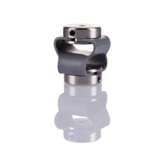 Huco 27 mm Diameter Steel Flexible Coupler, 27 mm Length, 3 mm Bore A & B, Set Screw Style, Flex-P Series 047.10.1414.RS