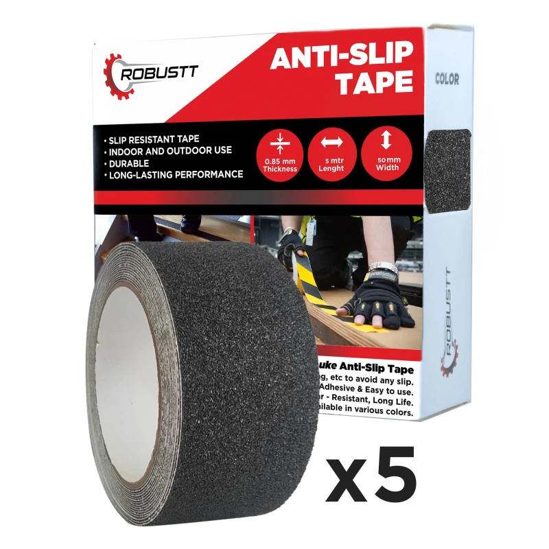 Buy Robustt Anti Skid/Slip 10mx50mm Black Adhesive Tape