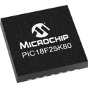 Microchip 8 bit PIC18F Microcontroller 64 MHz 32kB FLASH 28-Pin QFN PIC18F25K80-E/MM