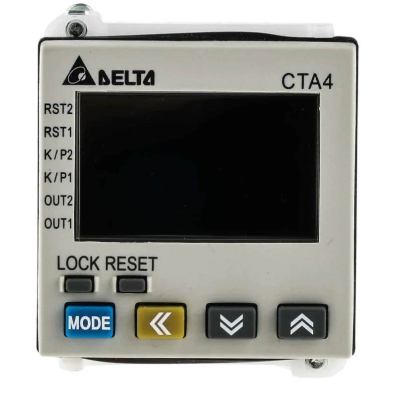 Delta Electronics Panel Mount Digital Counter, 6-Digit LCD Display, Manual Reset, Voltage Input 100-240VAC CTA4100A