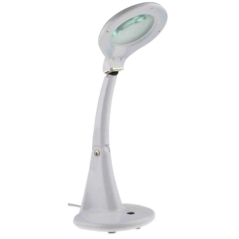RS PRO LED Magnifying Lamp with Integral Base, 3dpt and 12dpt Lenses, 100 mm Lens Diameter 808-7046